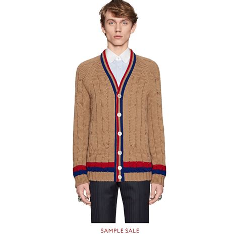 mens gucci cardigan|gucci men's sweaters.